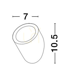 Aplică LED de exterior ACOLCO Luces Exclusivas LE73519, neagră, 3 W, 3000 K small 1
