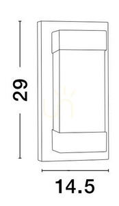 BACUSA Luces Exclusivas lampă de perete pentru exterior LE73528 small 1