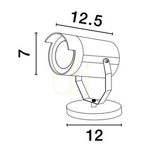 ACUAPA Luces Exclusivas lampă de perete pentru exterior LE73531 small 3