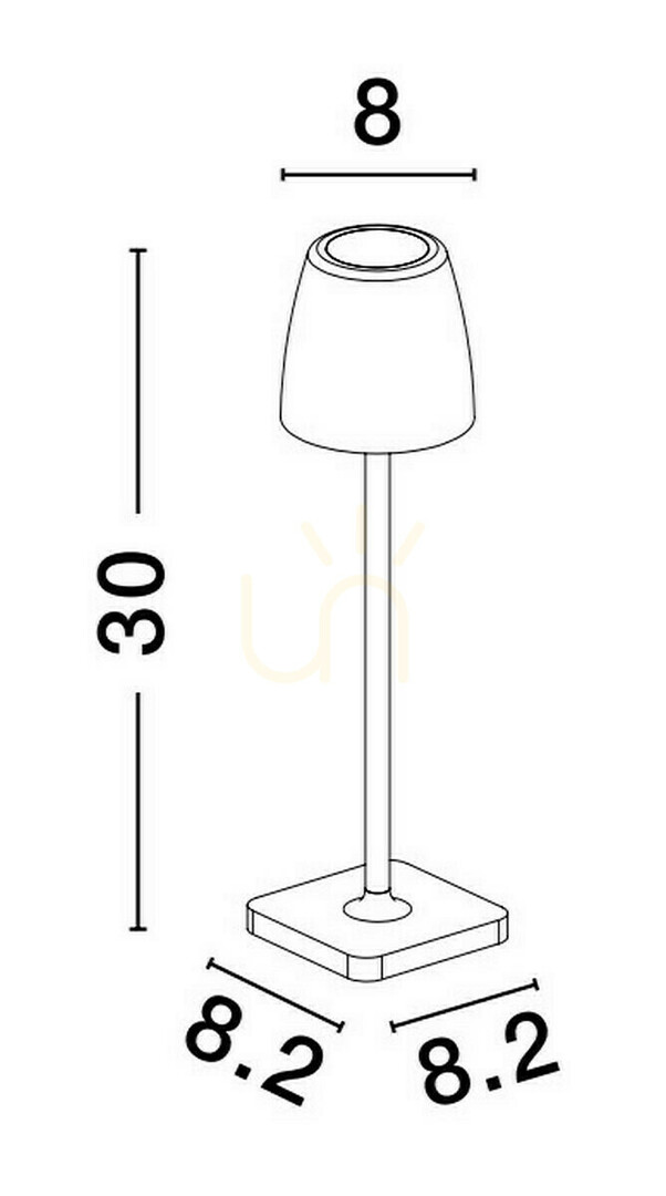 Vedere AGUITA Lampă de exterior în picioare de Luces Exclusivas LE73548 AGUITA Lampă de exterior în picioare de Luces Exclusivas LE73548