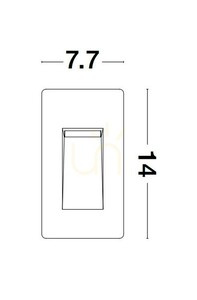 BACAGO Luces Exclusivas lampă de perete pentru exterior LE73564 small 1