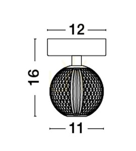 Plafonieră PONCE Luces Exclusivas LE43474 small 2