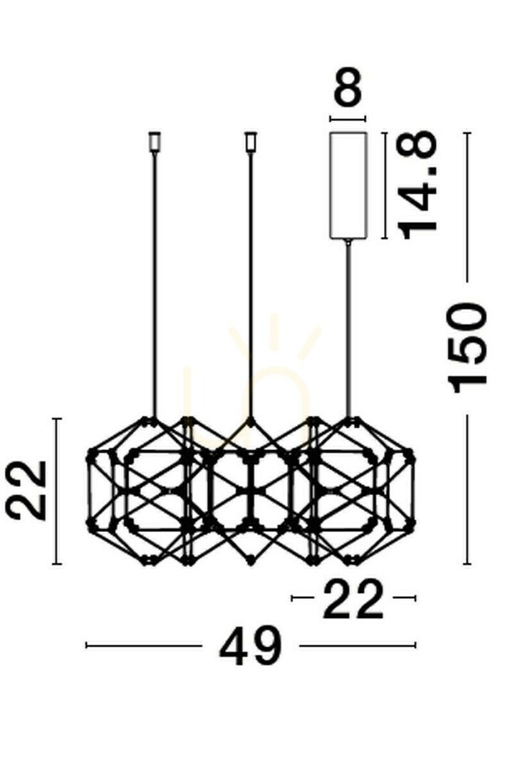 Vedere ASIS Luces Exclusivas Lampă suspendată LE43479 ASIS Luces Exclusivas Lampă suspendată LE43479
