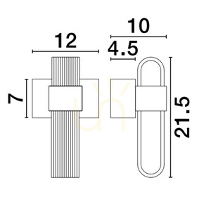 Lampa de perete BAJA de Luces Exclusivas LE43485 small 1