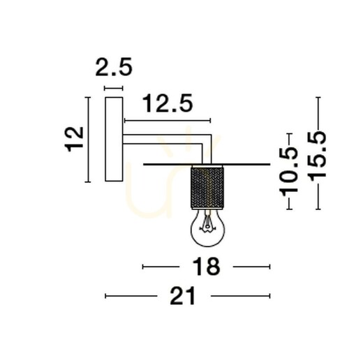 Verifica BAJIO lampă de perete de Luces Exclusivas LE43609