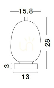 PILAR Luces Exclusivas Lampă de masă LE43660 small 2