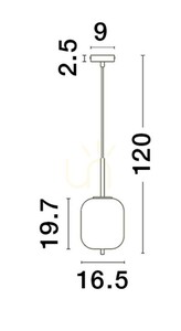 PILAR Luces Exclusivas Lampă suspendată LE43665 1 PILAR Luces Exclusivas Lampă suspendată LE43665 small 1