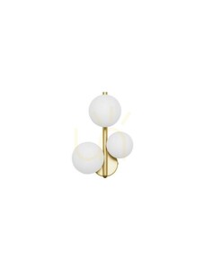 Aplică Luces Exclusivas PARLA LE43677, auriu mat, globuri albe, 3×G9 small 0