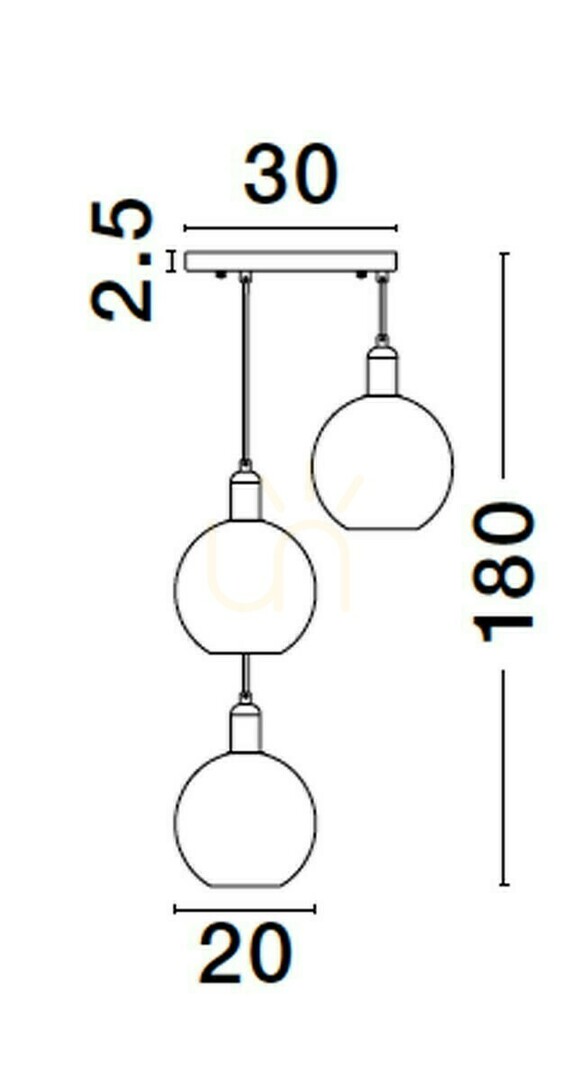 Vedere BALCHE Lampă suspendată de Luces Exclusivas LE43695 BALCHE Lampă suspendată de Luces Exclusivas LE43695