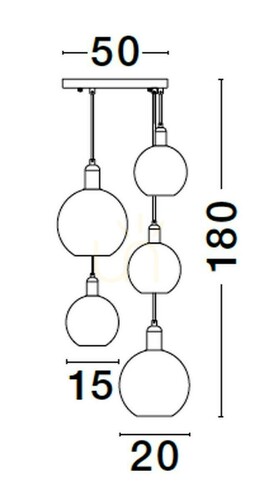 Verifica BALCHE Lampă suspendată de Luces Exclusivas LE43696
