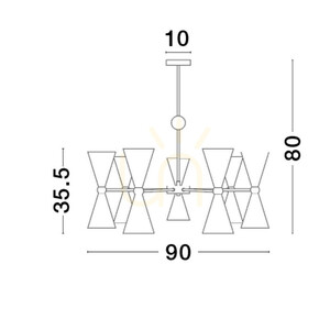BALSAS Luces Exclusivas Lampă suspendată LE43698 small 1