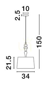 ALEM Luces Exclusivas Lampă suspendată LE44201 small 3