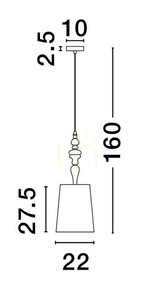 ALEM Luces Exclusivas Lampă suspendată LE44202 small 2