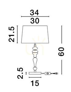 ALEM Luces Exclusivas Lampă de masă LE44203 2 ALEM Luces Exclusivas Lampă de masă LE44203 small 2