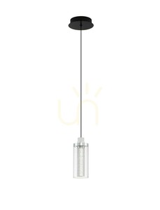 Lampă suspendată LED JUAN Luces Exclusivas LE44217, negru-argintiu, 9 W 3000 K small 0