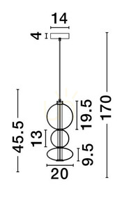 LUIS Luces Exclusivas Lampă suspendată LE44221 3 LUIS Luces Exclusivas Lampă suspendată LE44221 small 3