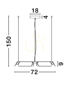 ROCA Luces Exclusivas Lampă suspendată LE44229 small 3