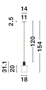 ORAN Luces Exclusivas Lampă suspendată LE44243 2 ORAN Luces Exclusivas Lampă suspendată LE44243 small 2