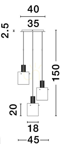 Verifica ORAN Luces Exclusivas Lampă suspendată LE44244