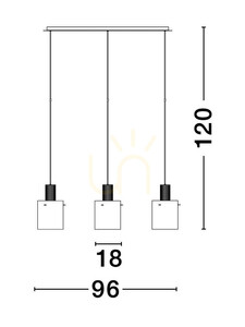 ORAN Luces Exclusivas Lampă suspendată LE44245 3 ORAN Luces Exclusivas Lampă suspendată LE44245 small 3
