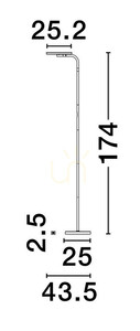 BUENA Luces Exclusivas Lampă de podea LE44290 small 1