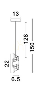 Lampa suspendată PAITA de Luces Exclusivas LE44350 small 3