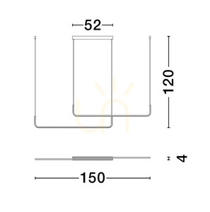 Lampa suspendată PIURA de Luces Exclusivas LE44358 small 3
