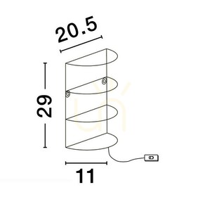 Lampa de perete TAMBO de Luces Exclusivas LE44362 small 3