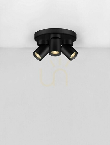 Verifica Spot de tavan GALVEZ Luces Exclusivas LE44407 negru 3×GU10 22 cm