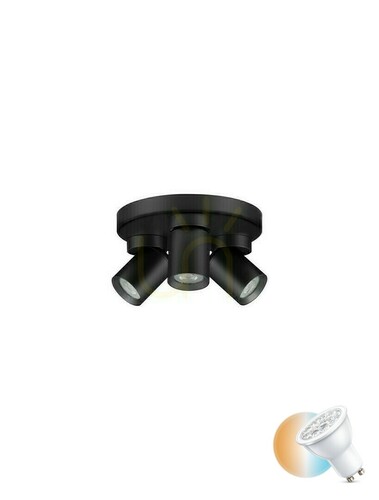 Verifica Spot de tavan GALVEZ Luces Exclusivas LE44407 negru 3×GU10 22 cm