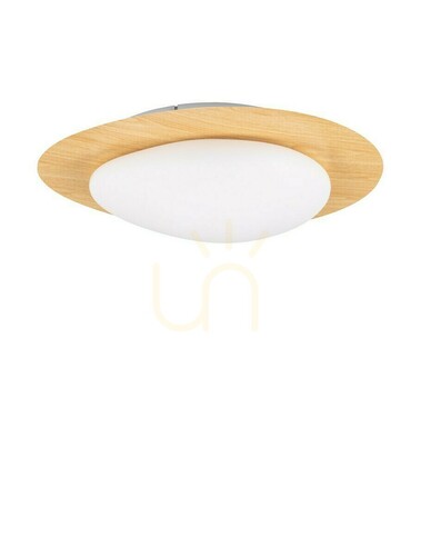 Verifica Plafonieră LED Luces Exclusivas ISIDRO LE44416 cu aspect de lemn, 47 cm