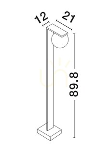 SAENZ Luces Exclusivas Stâlp de iluminat LE73615 small 2