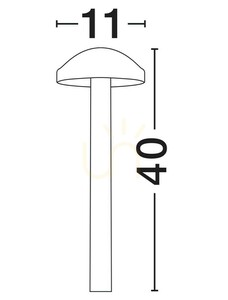 Stâlpișor de iluminat PABLO Luces Exclusivas LE73622 negru 40 cm small 2