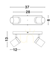 AGUAYTIA Luces Exclusivas Lampă modernă LE44980 small 1