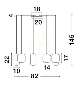 ANUCO Luces Exclusivas Lampă suspendată LE44615 3 ANUCO Luces Exclusivas Lampă suspendată LE44615 small 3