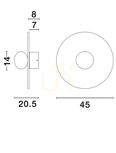 Verifica ASUNTA Luces Exclusivas lampă de perete LE44657