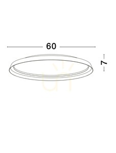 Plafonier Luces Exclusivas BATALLAS LE44790 alb LED 48 W 3361 lm CCT 2700-4000 K comutator DIP Ø60 cm small 1
