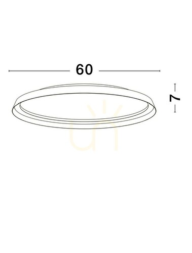 Verifica Plafonieră Luces Exclusivas BATALLAS LE44792 maro, ø65 cm, LED 48 W 3361 lm, CCT 2700-4000 K