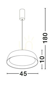 CARACOLLO Luces Exclusivas Lampă suspendată LE44813 small 1