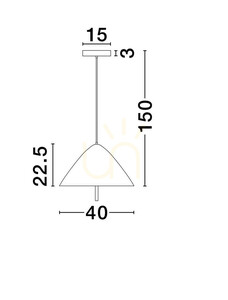 Lampa suspendată CARAPARI de Luces Exclusivas LE44654 small 3