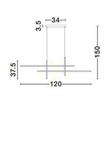 Lampa cu pandantiv CHARAZANI de Luces Exclusivas LE44817 small 1