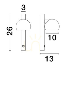 Lampa de perete FRONTERA de Luces Exclusivas LE44939 3 Lampa de perete FRONTERA de Luces Exclusivas LE44939 small 3