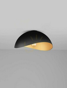 Plafonieră GUANIPA Luces Exclusivas negru/auriu E27 Ø40 cm LE44899 small 2