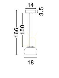 Lampa suspendată HUARMEY de Luces Exclusivas LE44842 small 1