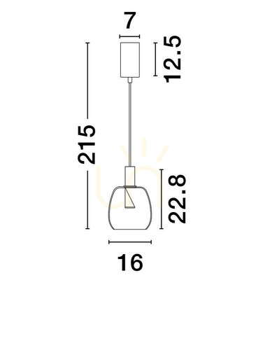 Verifica IQUITOS Luces Exclusivas Lampă suspendată LE44845
