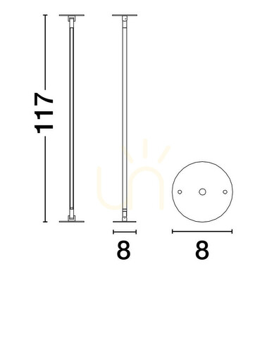 Verifica Aplica și plafoniera IRPA Luces Exclusivas LE44916 LED neagră 117 cm