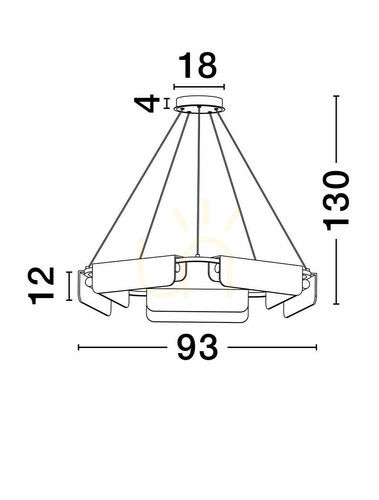 Verifica MAIRANA Lampă suspendată de Luces Exclusivas LE44617