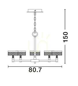 Lampa suspendată MINEROS de Luces Exclusivas LE44586 3 Lampa suspendată MINEROS de Luces Exclusivas LE44586 small 3