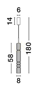 MONTERO Luces Exclusivas Lampă suspendată LE44588 3 MONTERO Luces Exclusivas Lampă suspendată LE44588 small 3