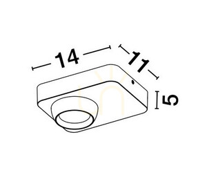 Spot de tavan negru Luces Exclusivas PARINAS LE44499 LED 8 W small 2